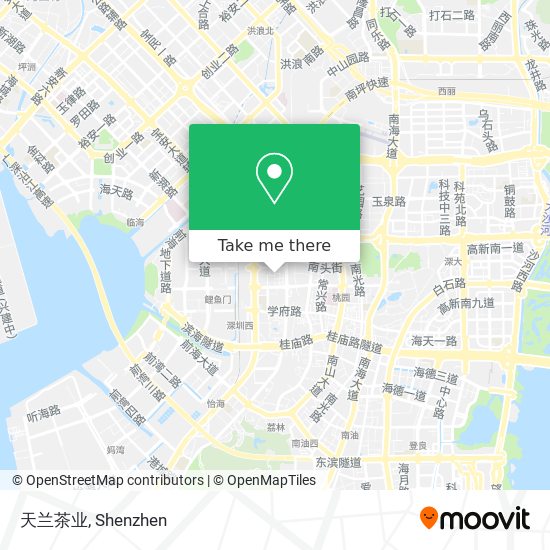 天兰茶业 map
