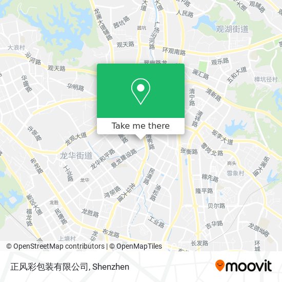 正风彩包装有限公司 map