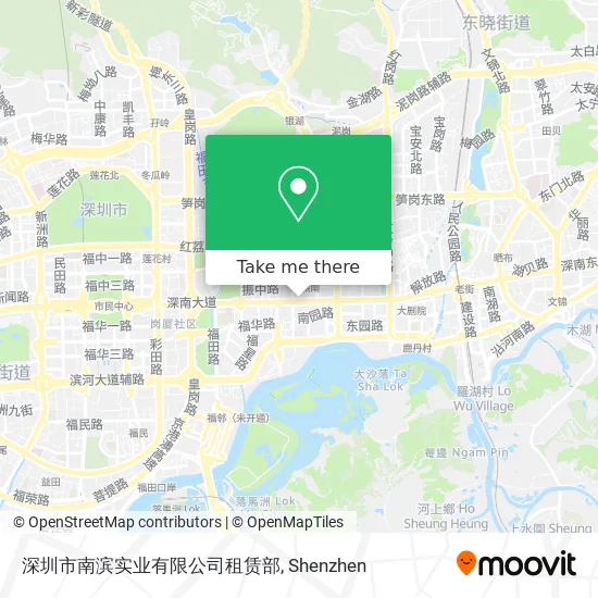 深圳市南滨实业有限公司租赁部 map