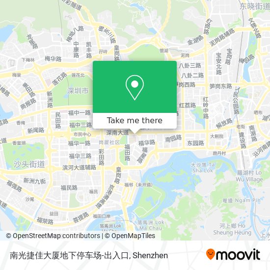 南光捷佳大厦地下停车场-出入口 map