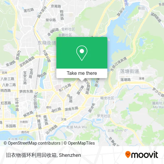 旧衣物循环利用回收箱 map
