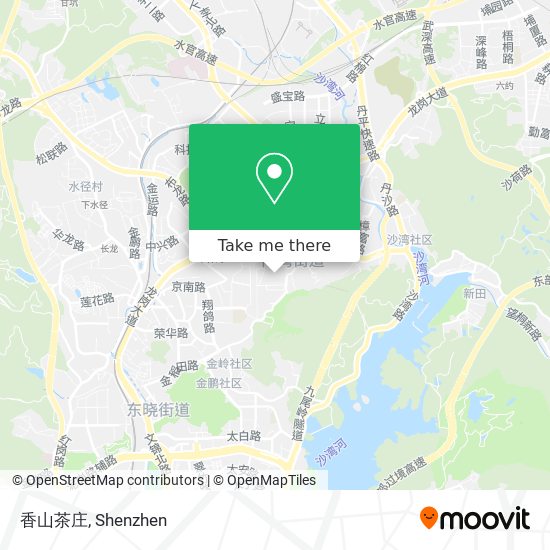 香山茶庄 map