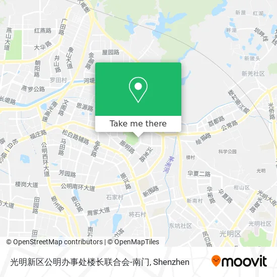 光明新区公明办事处楼长联合会-南门 map