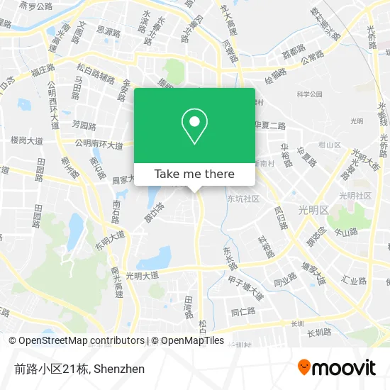 前路小区21栋 map