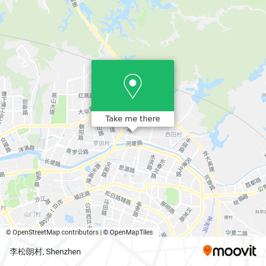 李松朗村 map