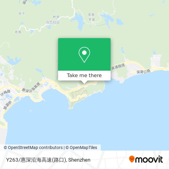 Y263/惠深沿海高速(路口) map