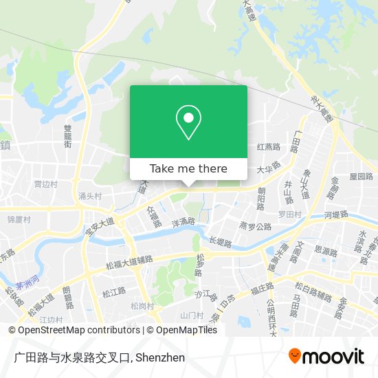 广田路与水泉路交叉口 map