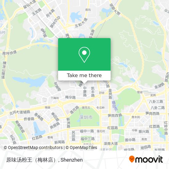 原味汤粉王（梅林店） map