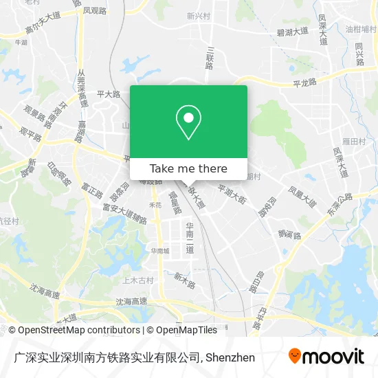 广深实业深圳南方铁路实业有限公司 map