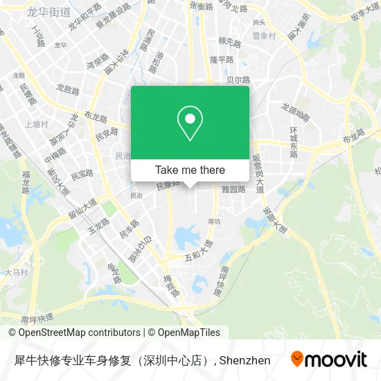 犀牛快修专业车身修复（深圳中心店） map