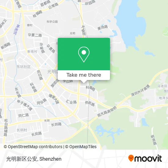 光明新区公安 map