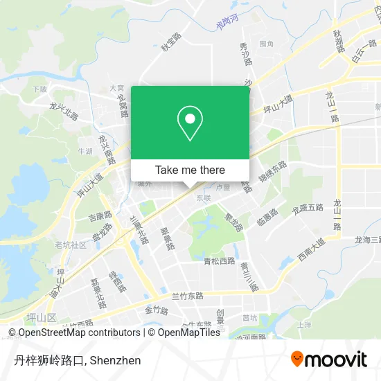 丹梓狮岭路口 map