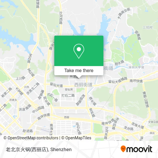 老北京火锅(西丽店) map