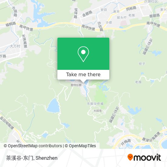 茶溪谷-东门 map