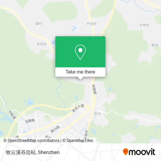 牧云溪谷总站 map