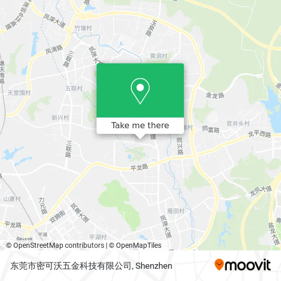 东莞市密可沃五金科技有限公司 map