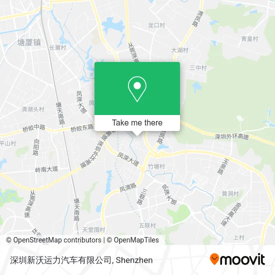 深圳新沃运力汽车有限公司 map