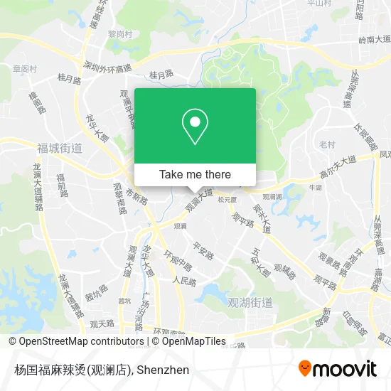 杨国福麻辣烫(观澜店) map