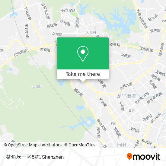茶角坎一区5栋 map