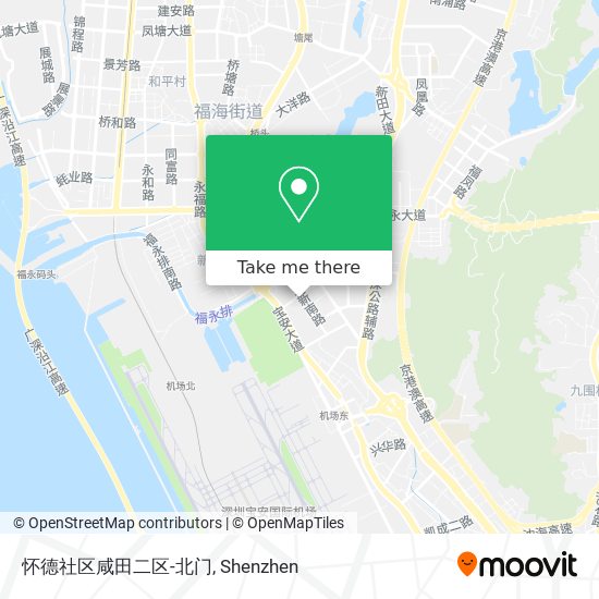 怀德社区咸田二区-北门 map