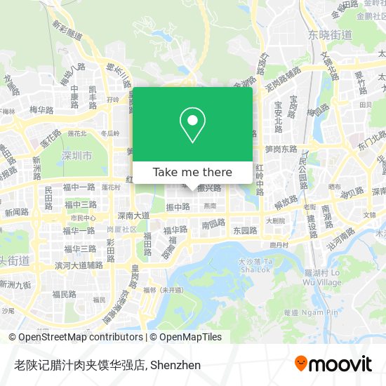 老陕记腊汁肉夹馍华强店 map