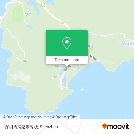 深圳西涌悠米客栈 map
