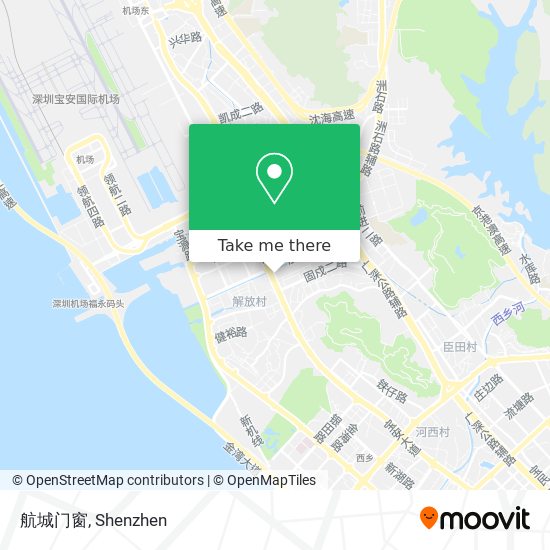 航城门窗 map