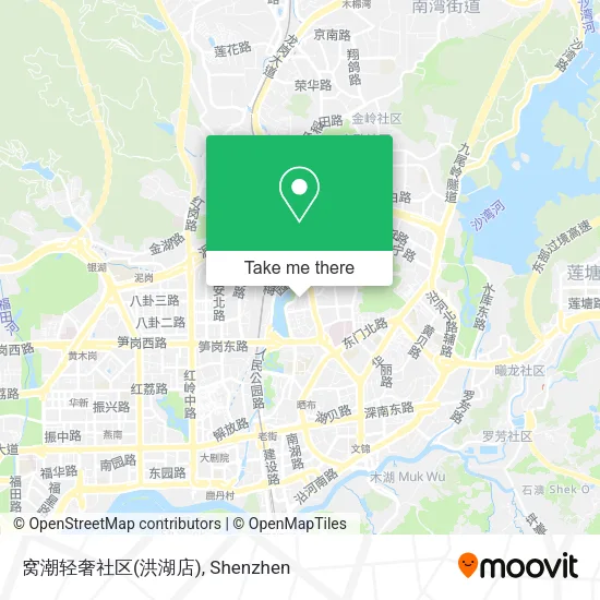 窝潮轻奢社区(洪湖店) map