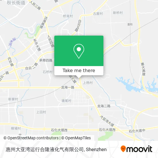 惠州大亚湾运行合隆液化气有限公司 map