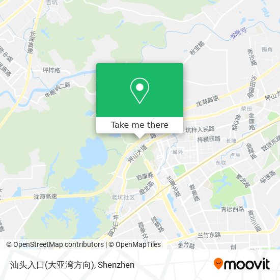 汕头入口(大亚湾方向) map