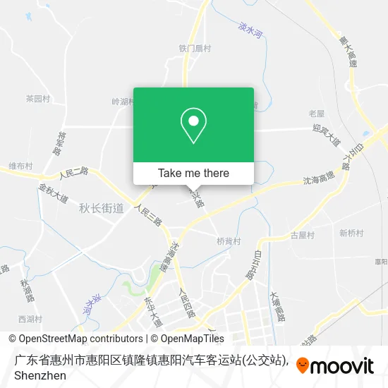 广东省惠州市惠阳区镇隆镇惠阳汽车客运站(公交站) map