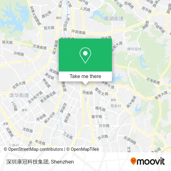 深圳康冠科技集团 map