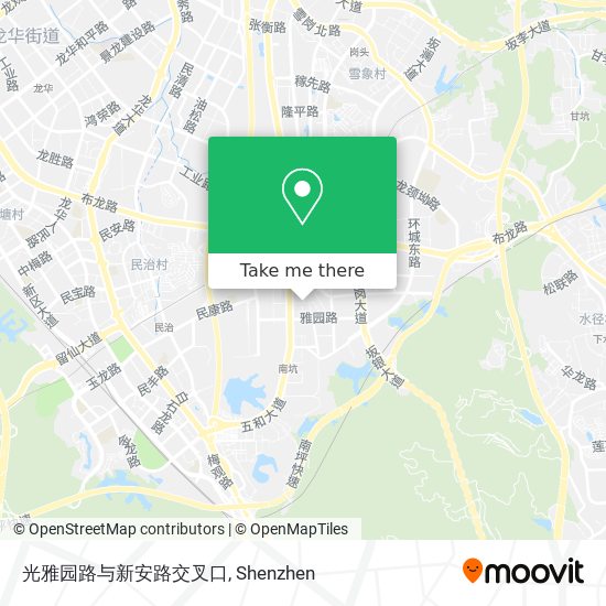 光雅园路与新安路交叉口 map