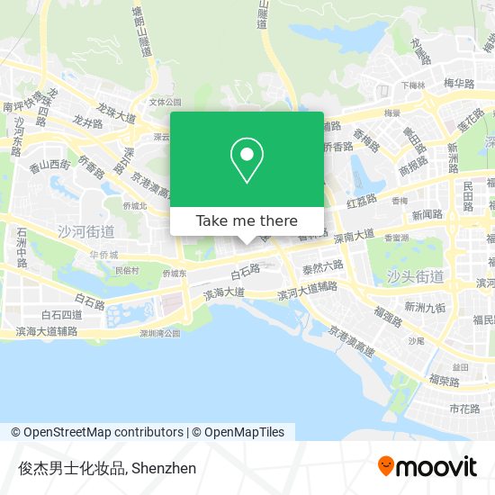 俊杰男士化妆品 map