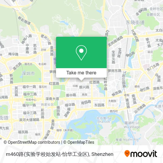 m460路(实验学校始发站-怡华工业区) map