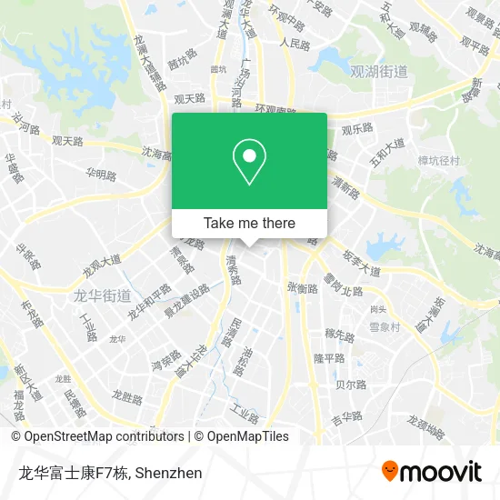 龙华富士康F7栋 map