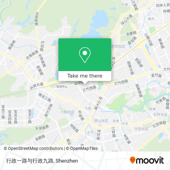行政一路与行政九路 map