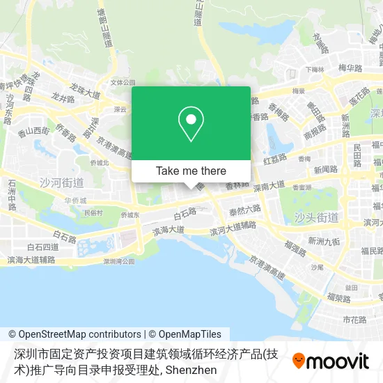 深圳市固定资产投资项目建筑领域循环经济产品(技术)推广导向目录申报受理处 map