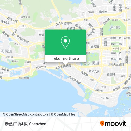 泰然广场4栋 map