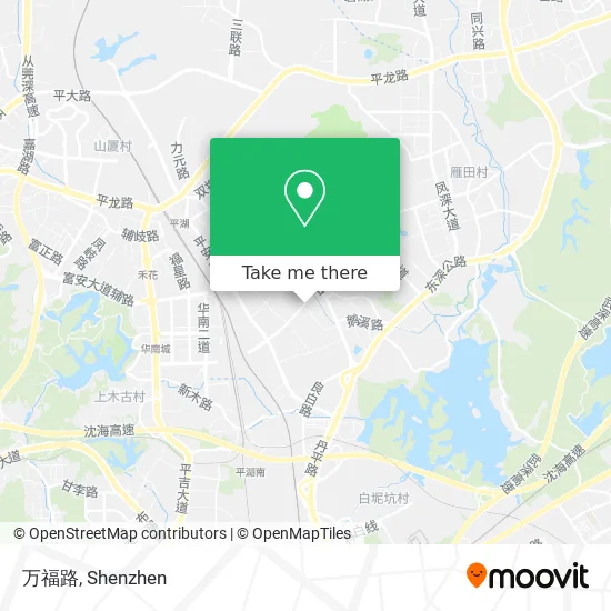 万福路 map