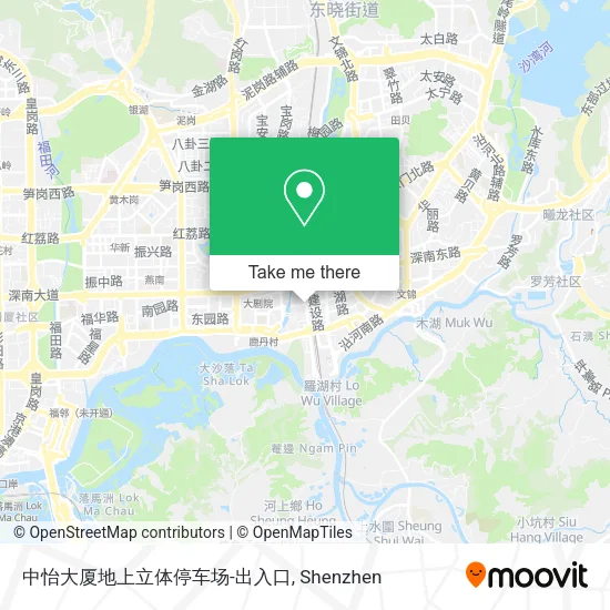 中怡大厦地上立体停车场-出入口 map