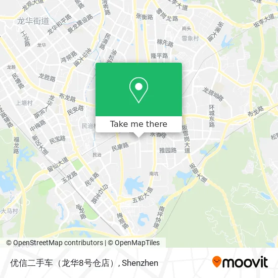 优信二手车（龙华8号仓店） map