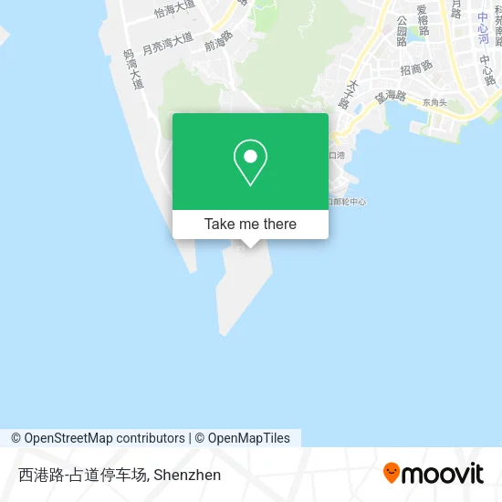 西港路-占道停车场 map