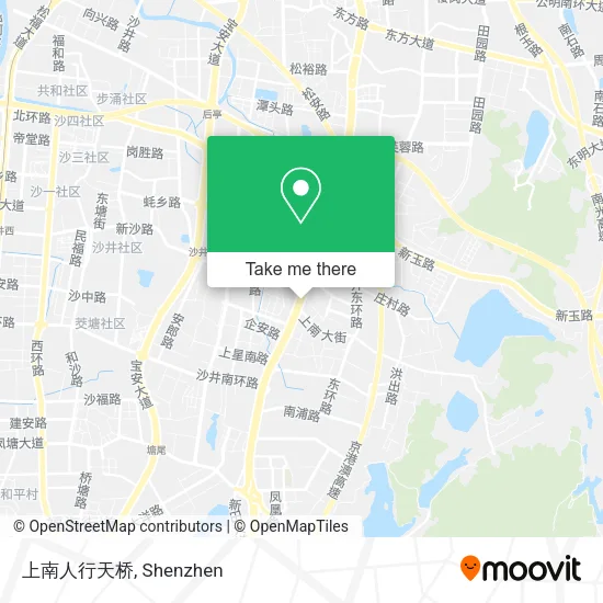 上南人行天桥 map