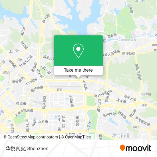 华悦真皮 map