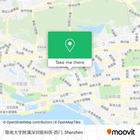 暨南大学附属深圳眼科医-西门 map