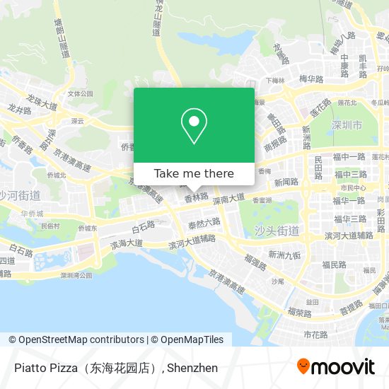 Piatto Pizza（东海花园店） map