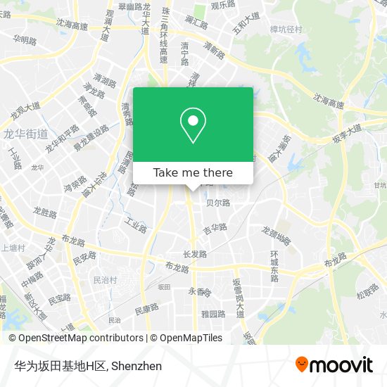 华为坂田基地H区 map