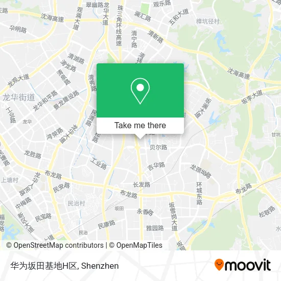 华为坂田基地H区 map