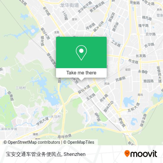 宝安交通车管业务便民点 map